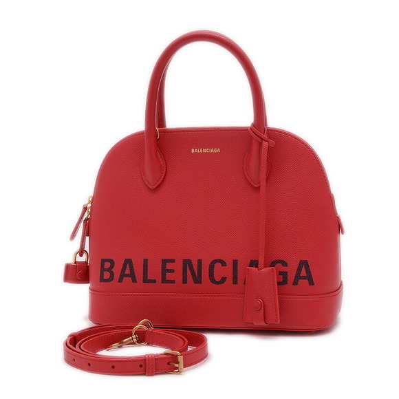 Balenciaga Ville Top Handle Leather Bag Red - Picture 1 of 9